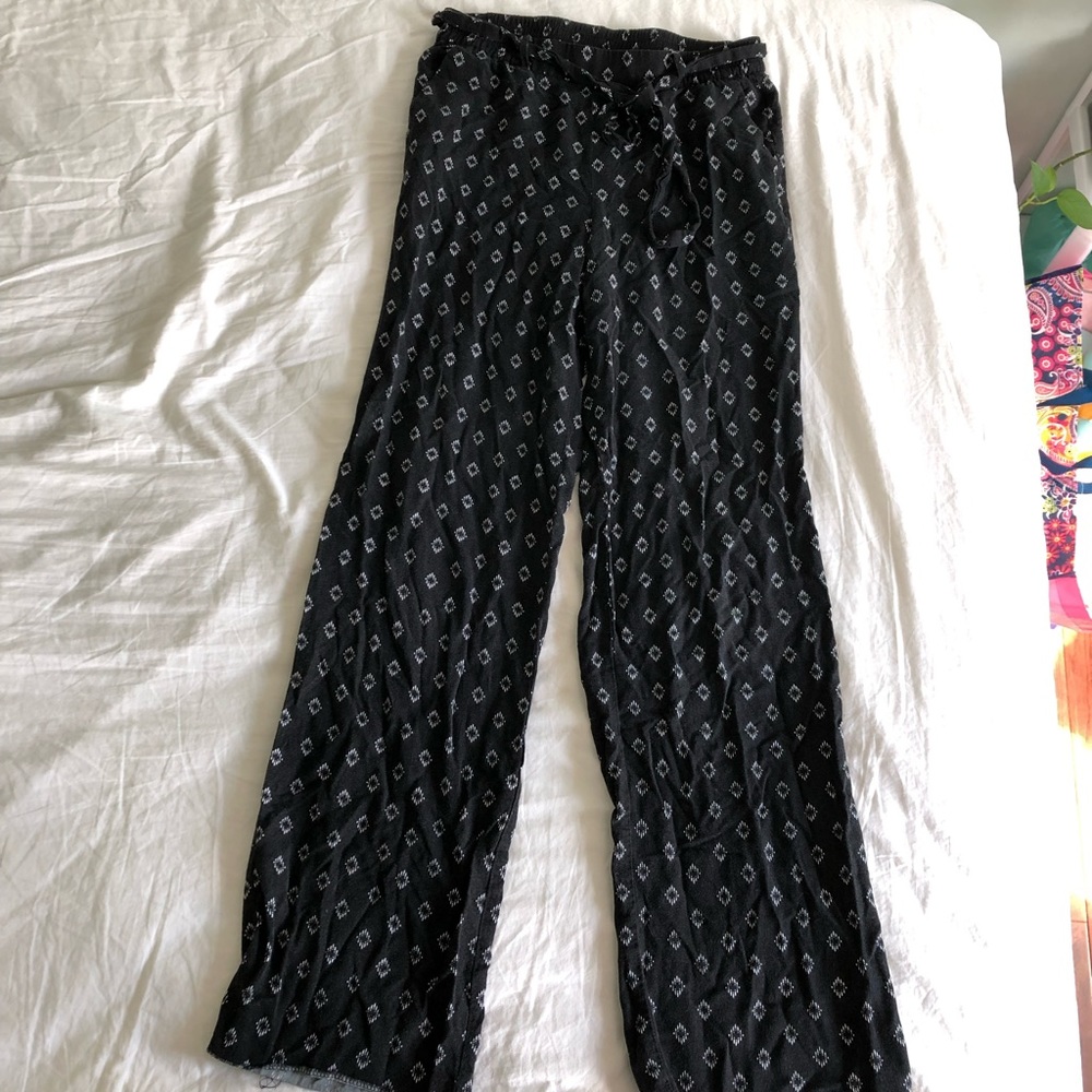 Old Navy high-waisted tie-belt soft pants S tall length